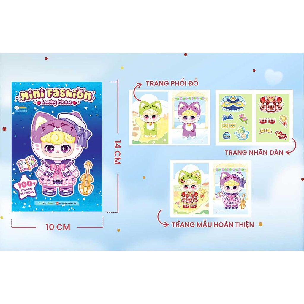 Mini Fashion - Lucky Meow (100+ stickers dễ thương)