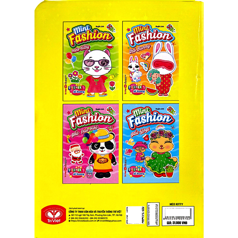 Mini Fashion - Mèo Kitty (Sticker Dễ Thương)