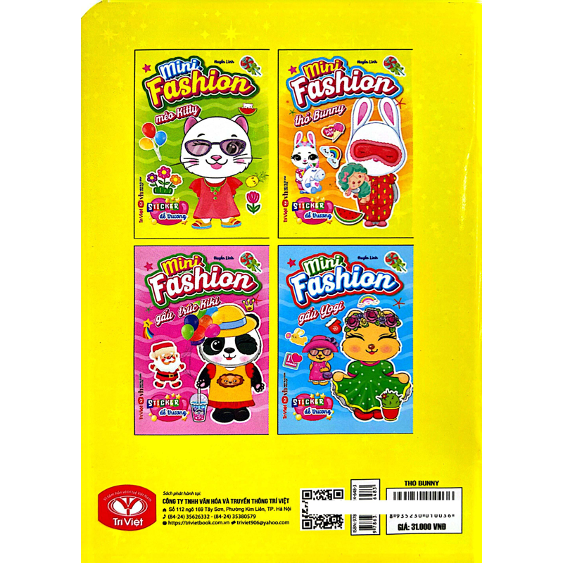 Mini Fashion - Thỏ Bunny (Sticker Dễ Thương)