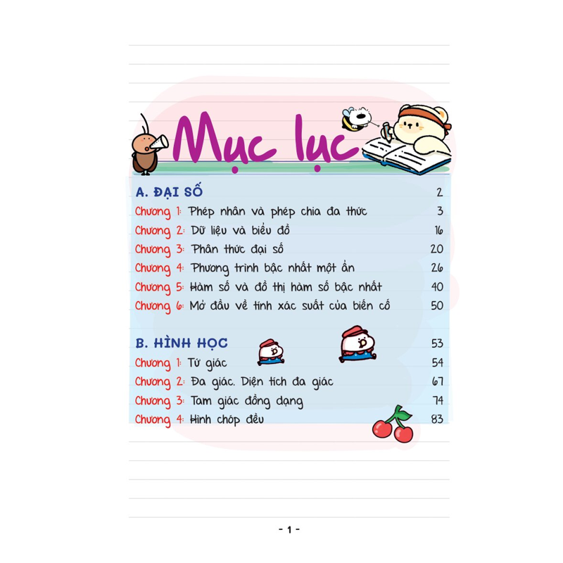 Mini Note - Công Thức Học Nhanh Toán 8