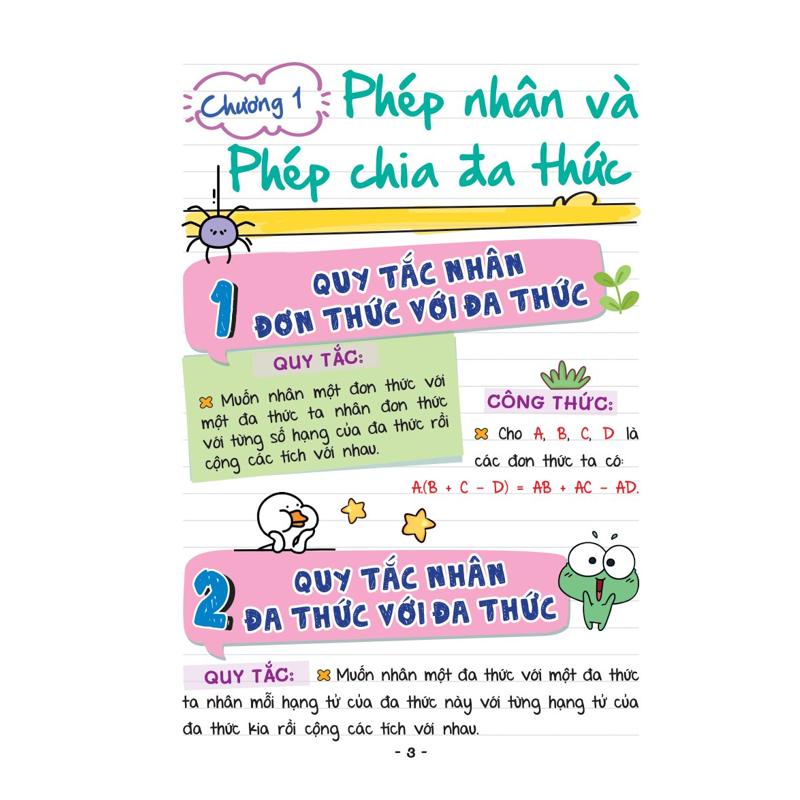 Mini Note - Công Thức Học Nhanh Toán 8
