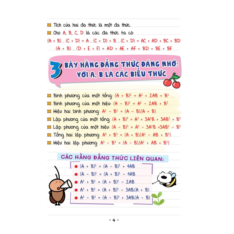 Mini Note - Công Thức Học Nhanh Toán 8
