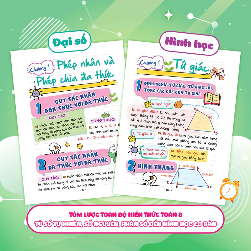 Mini Note - Siêu Gọn, Siêu Nhớ Toán 8