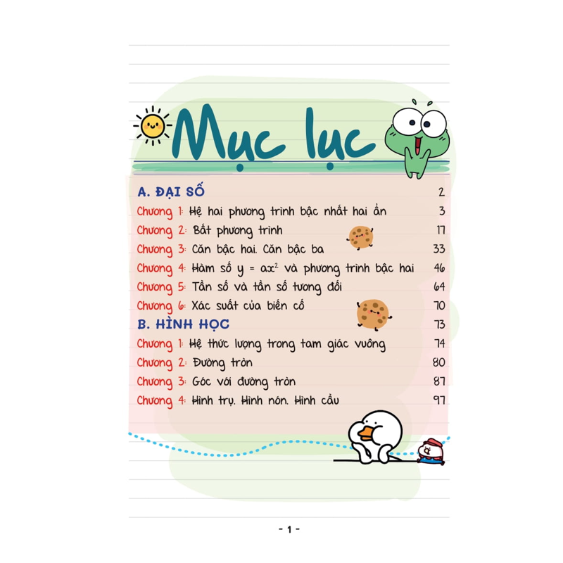 Mini Note - Siêu Gọn, Siêu Nhớ Toán 9