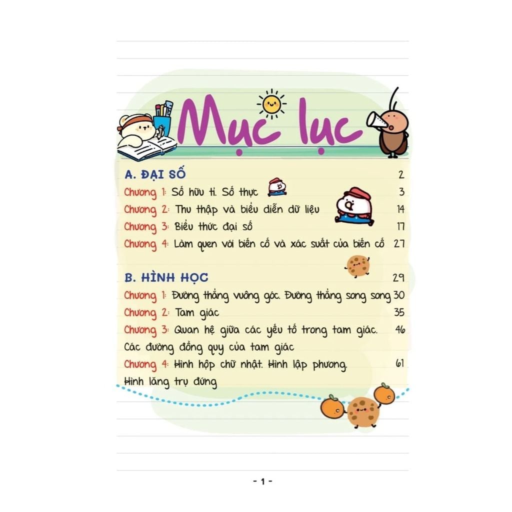 Mini Note - Siêu Gọn, Siêu Nhớ Toán 7