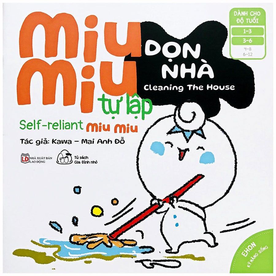 Ehon Kỹ Năng Sống - Miu Miu Tự Lập - Phần 2: Dọn Nhà