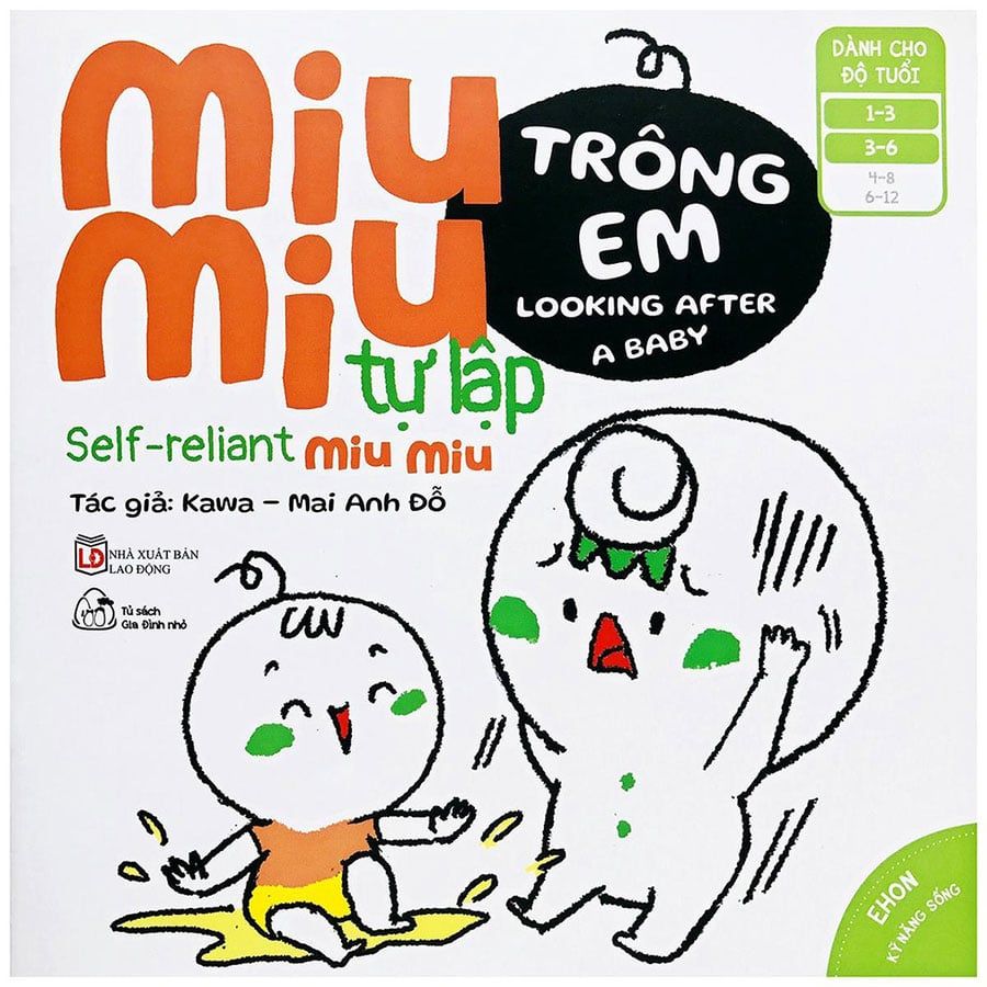 Ehon Kỹ Năng Sống - Miu Miu Tự Lập - Phần 2: Trông Em