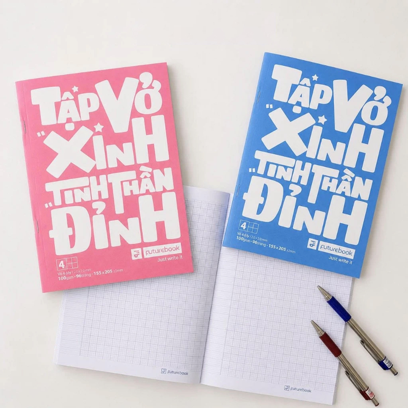 Future - Vở Xinh A5 96Tr 100 Gsm 4Oly (Combo 5 Tặng 1)