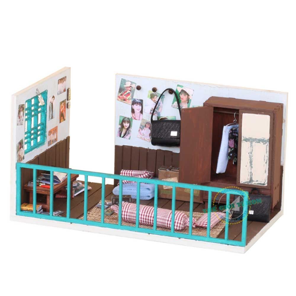 Mô Hình Gỗ DIY - Góc Ký Ức - TX03 (Tặng Keo Siliglue 30ml)