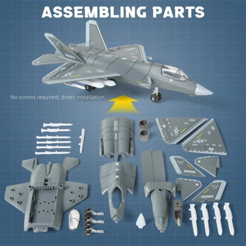Mô Hình Máy Bay Chiến Đấu Tàng Hình J-35 Tỷ Lệ 1:72 XUJA-24-47