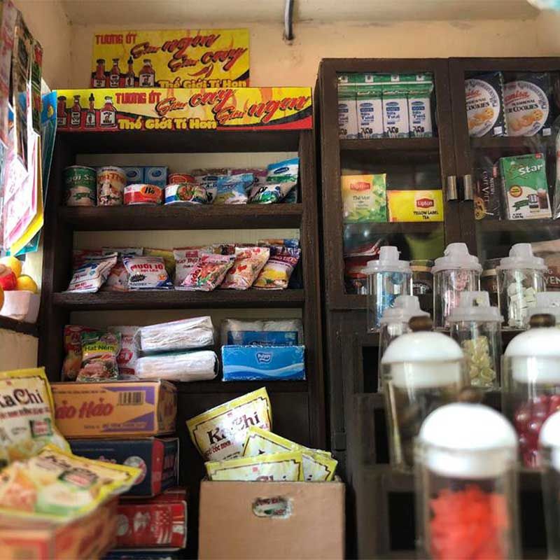Mô Hình Sài Gòn Xưa Và Nay - Tiệm Sạp Khô - SG01
