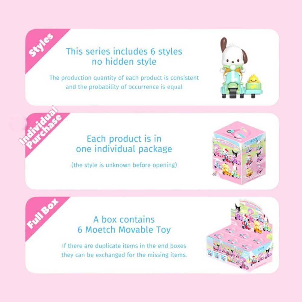 Mô Hình Trang Trí Sanrio Characters - Breezy Scooter - Moetch MT23 (Giao mẫu ngẫu nhiên)