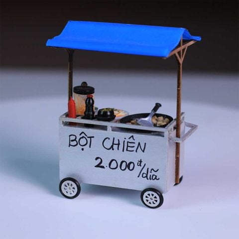 Mô Hình Xe Hàng Rong - Xe Bột Chiên HR14