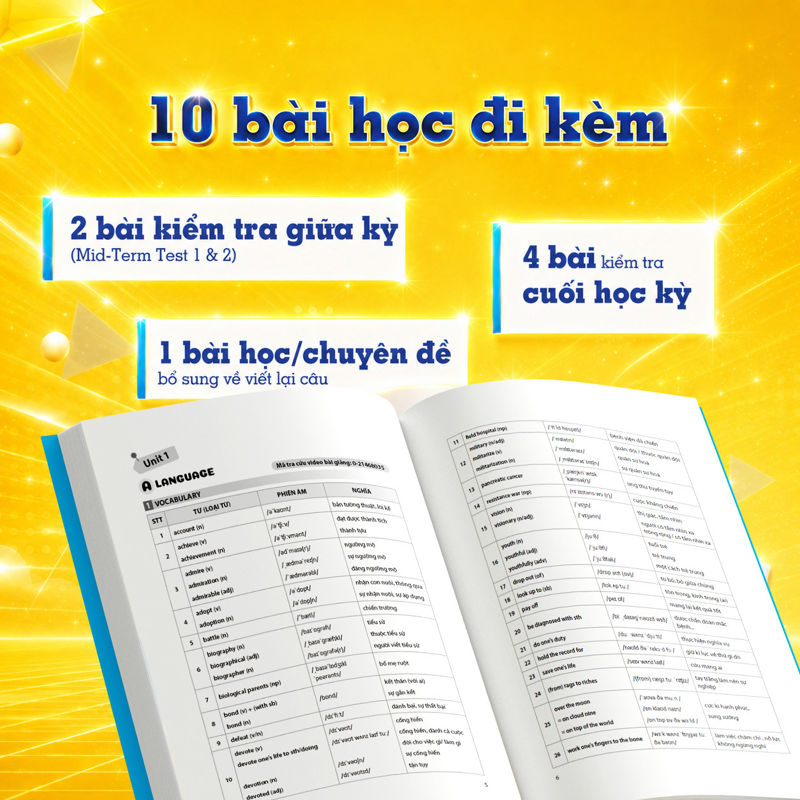 Mở Khóa Điểm Cao Tiếng Anh 12