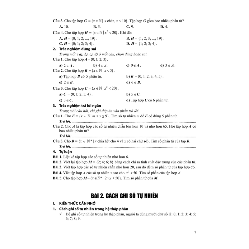 Mở Khóa Điểm Cao Toán 6