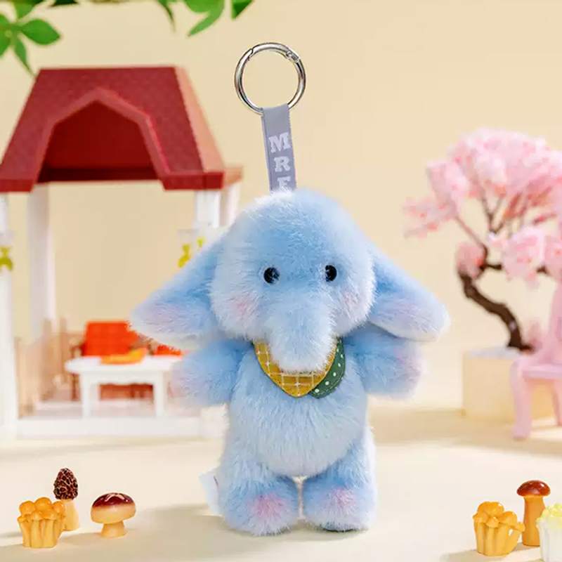 Móc Khoá Bông Gấu Đeo Khăn Caro 8m - 1512026 (G.SHOP) (Giao Mẫu Ngẫu Nhiên)