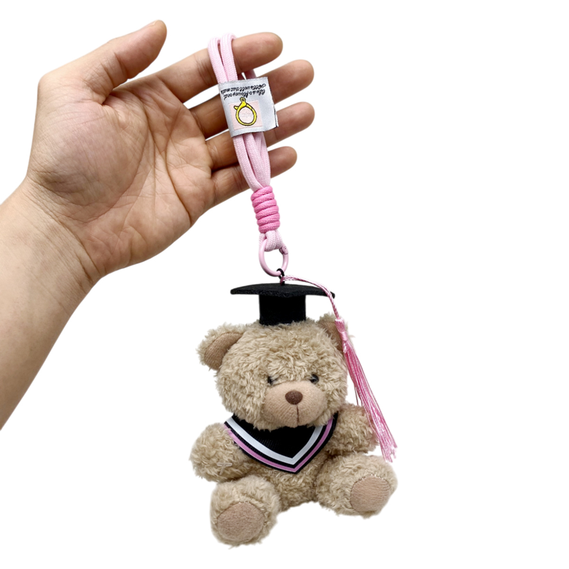Móc Khoá Bông Gấu Teddy Tốt Nghiệp 4m - 8526