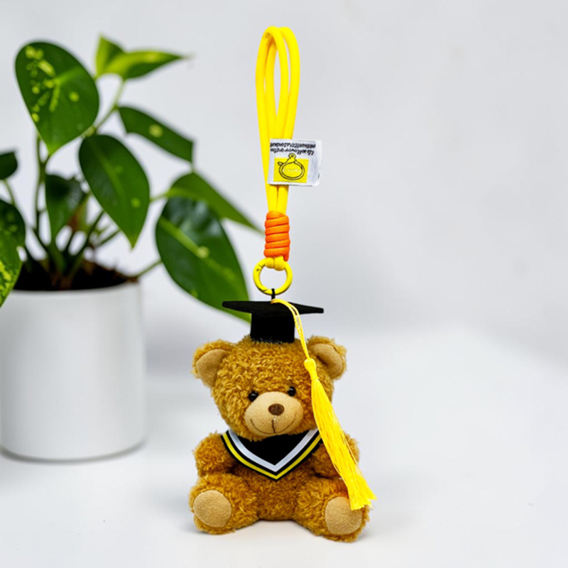 Móc Khoá Bông Gấu Teddy Tốt Nghiệp 4m - 8526