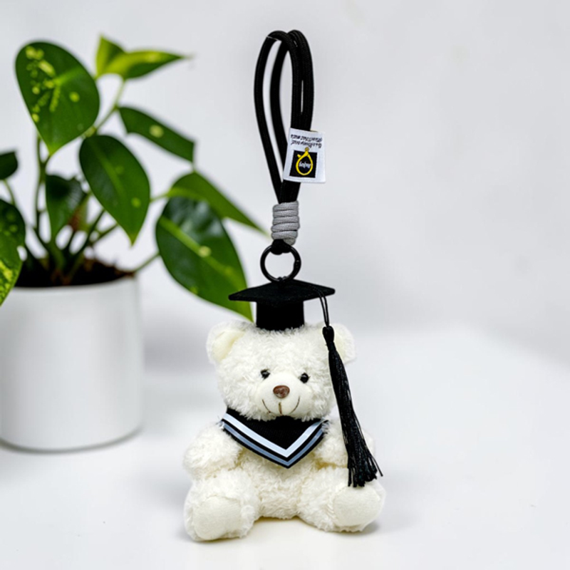 Móc Khoá Bông Gấu Teddy Tốt Nghiệp 4m - 8526