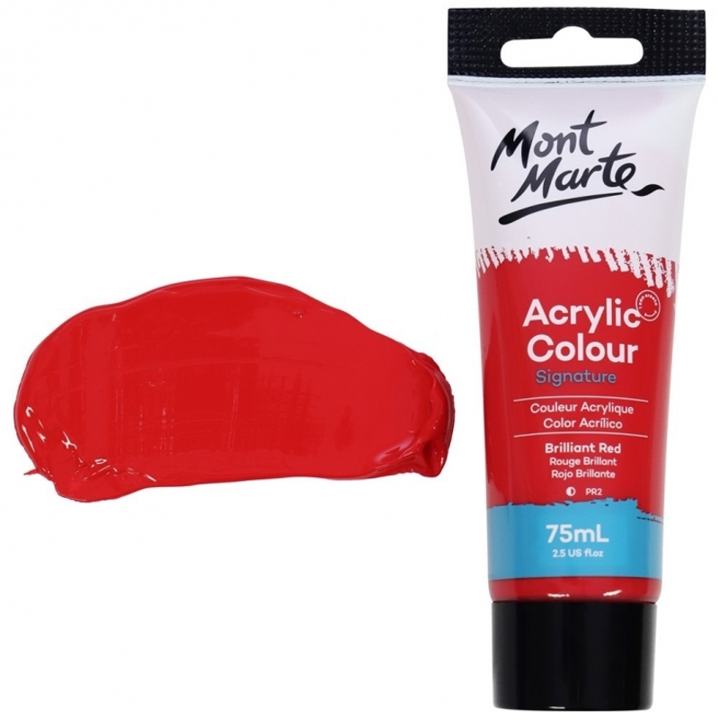 Mont Marte - Màu Acrylic MSCH7510 Brilliant Red