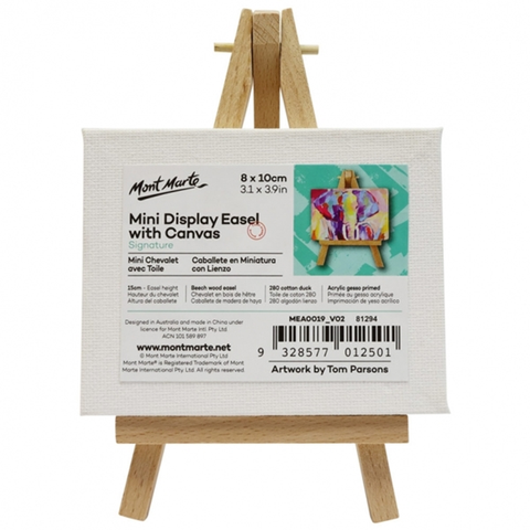 Mont Marte - Vải Canvas Vẽ Kèm Giá Đỡ Gỗ MEA0019