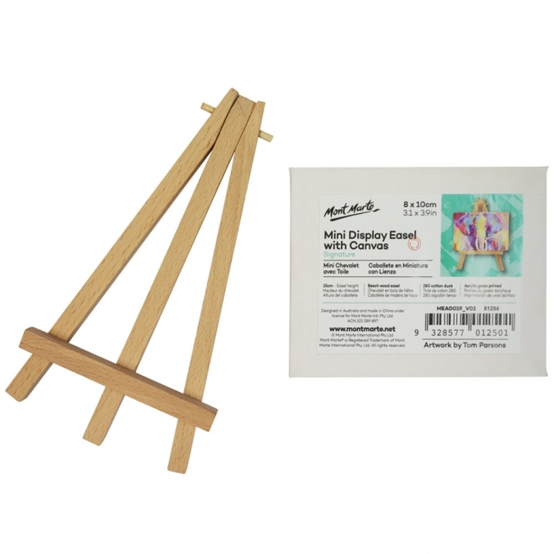Mont Marte - Vải Canvas Vẽ Kèm Giá Đỡ Gỗ MEA0019