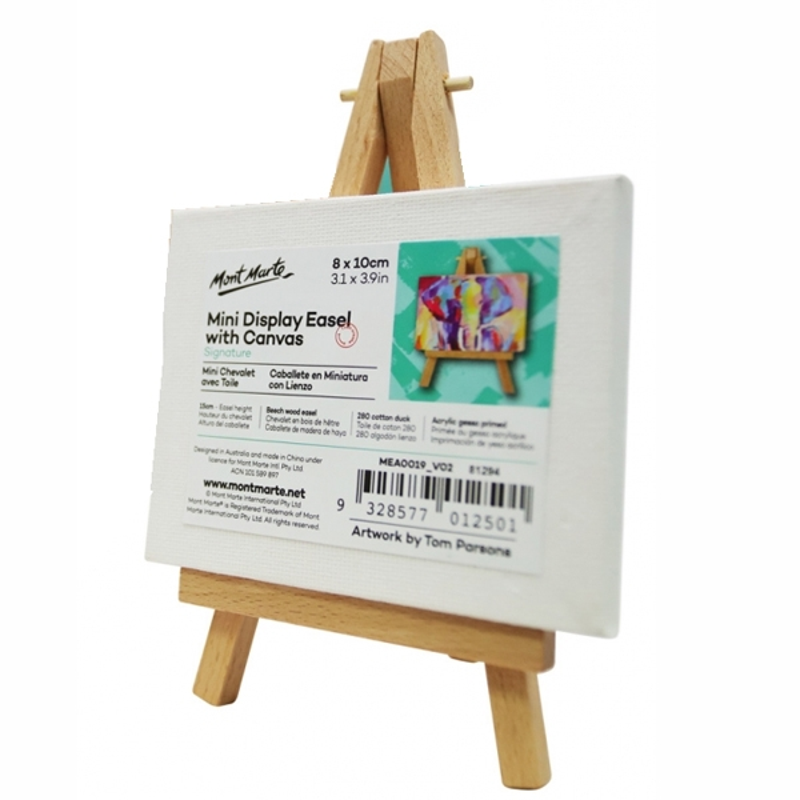 Mont Marte - Vải Canvas Vẽ Kèm Giá Đỡ Gỗ MEA0019