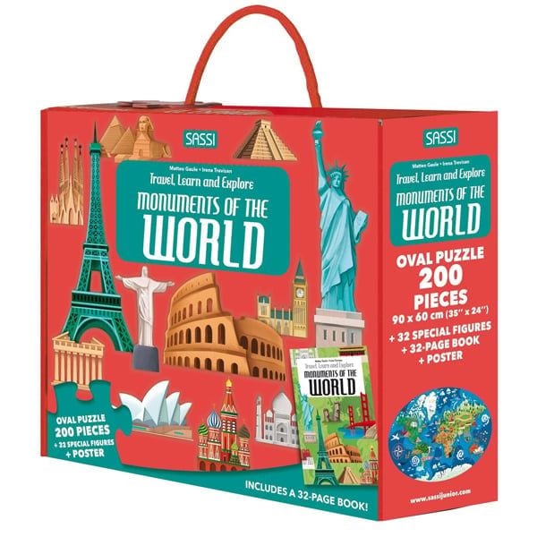 200 Pieces Puzzle: Monuments Of The World