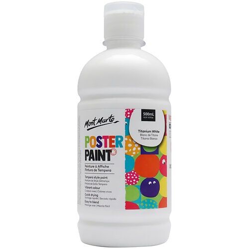 Màu Poster Mont Marte 500 ML MPST0001 - Màu Trắng