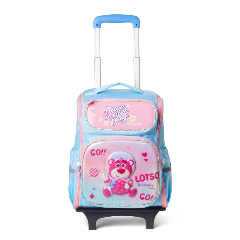 Mr Vui - Balo Cần Kéo Cấp 1 1053 Xanh Dương Nhạt