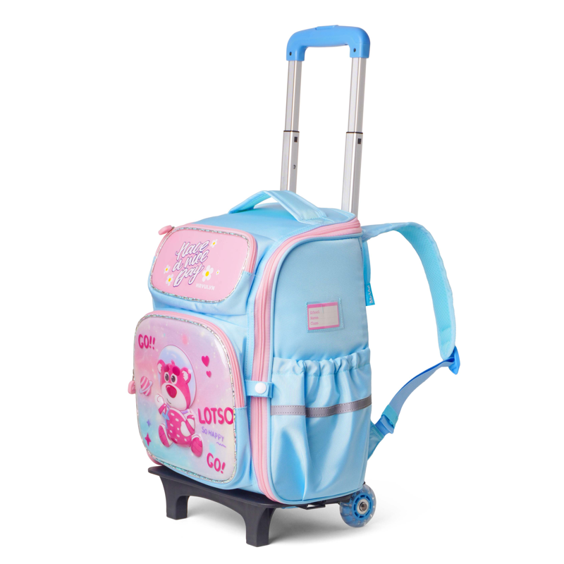 Mr Vui - Balo Cần Kéo Cấp 1 1053 Xanh Dương Nhạt