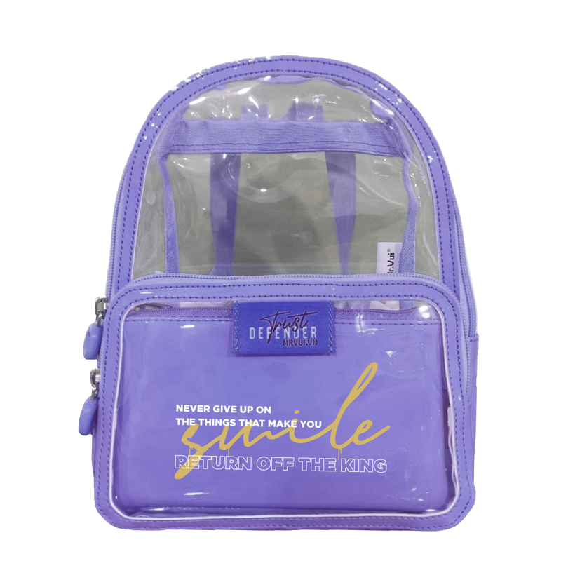 Mr Vui - Balo Teen Cấp 3 1023 Tím