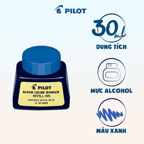 Mực Viết Lông Dầu Màu Xanh Da Trời(30Ml)/Scrf