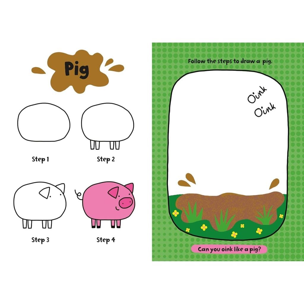 My First Learn To Draw: Farm Animals