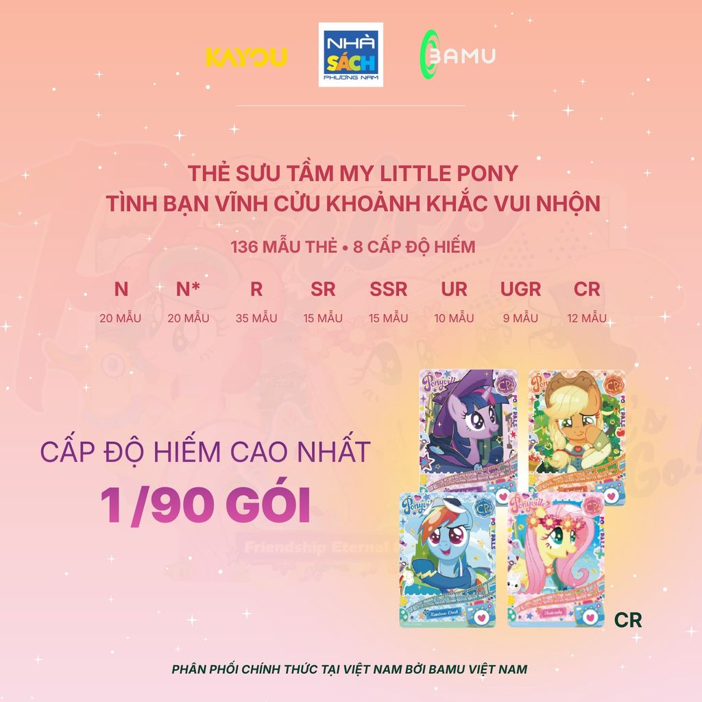 Kayou Bộ Thẻ My Little Pony Tình Bạn Vĩnh Cửu Khoảnh Khắc Vui Nhộn Mùa 2 Hh00005 (Bamu)