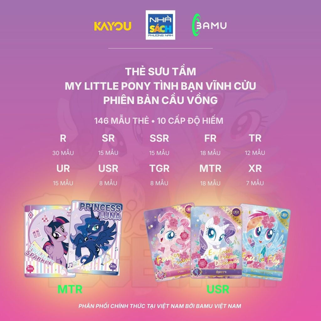 Kayou Bộ Thẻ My Little Pony Tình Bạn Vĩnh Cửu Phiên Bản Cầu Vồng Hh00004 (Bamu)
