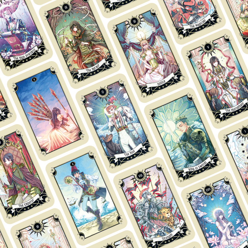 Mystical Manga Tarot - Bộ Bài  Và Sách Hướng Dẫn