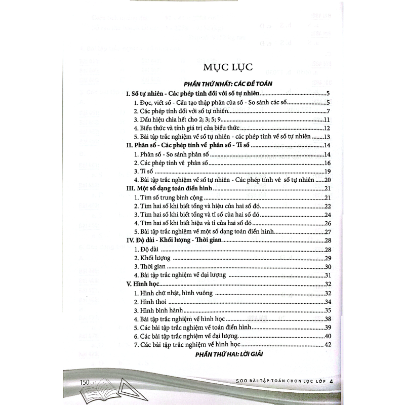 500 Bài Toán Chọn Lọc 4 Cb & Nc (Dùng Cho Bộ SGK Thống Nhất Hiện Hành)
