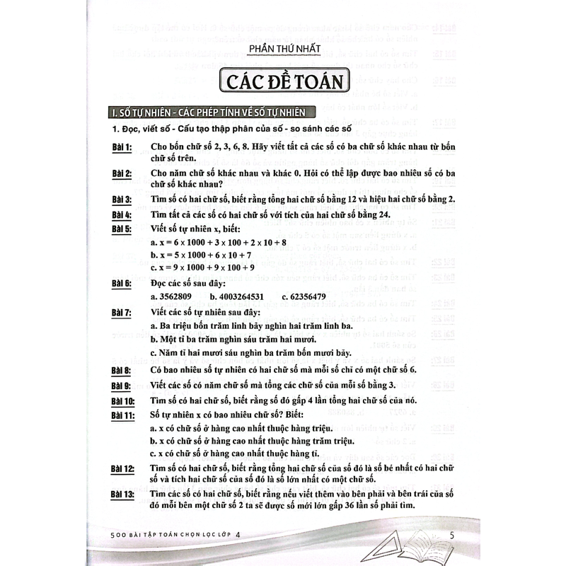 500 Bài Toán Chọn Lọc 4 Cb & Nc (Dùng Cho Bộ SGK Thống Nhất Hiện Hành)