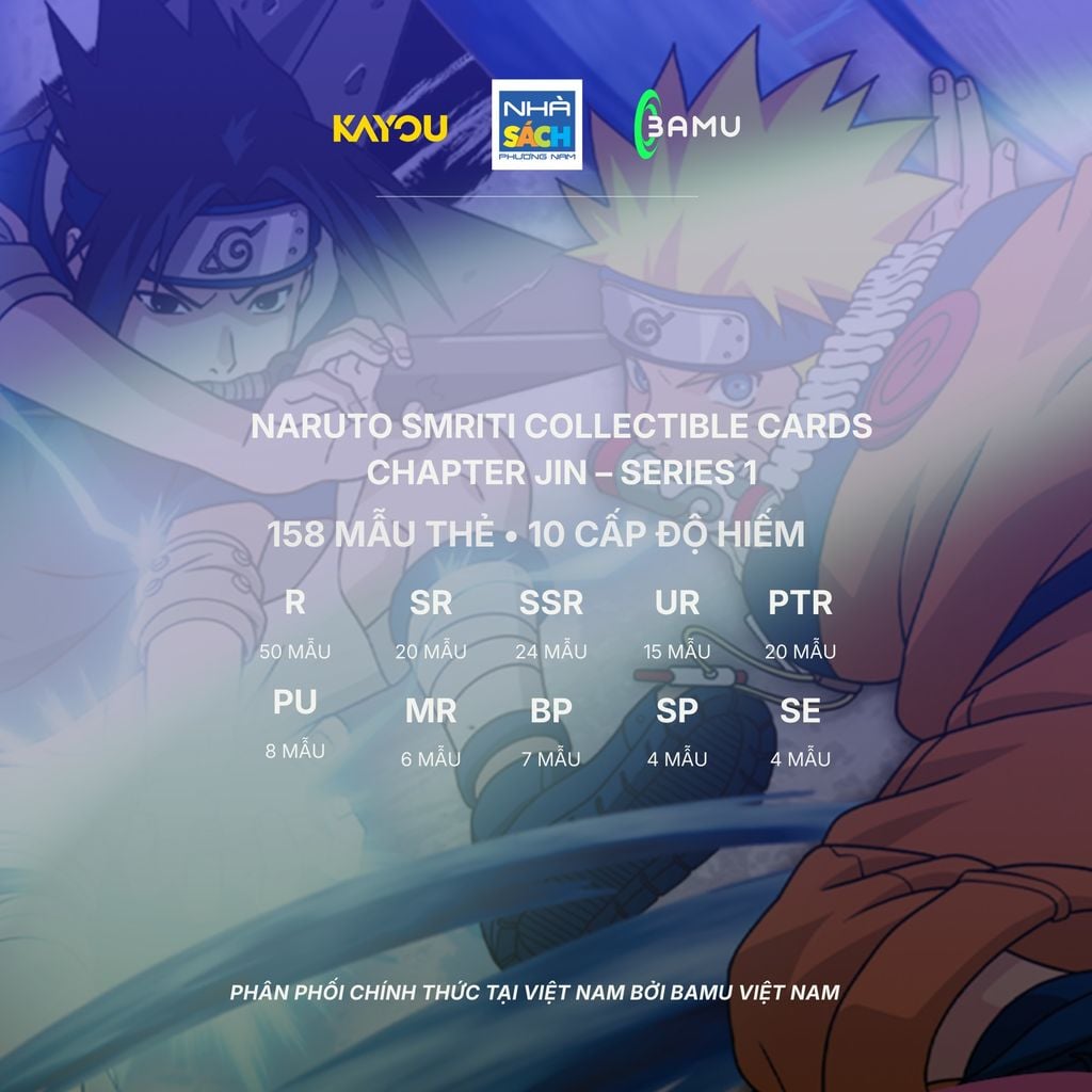 Hộp Thẻ Sưu Tầm Naruto Smritu Phần Jin (Bản Quốc Tế) - Bamu