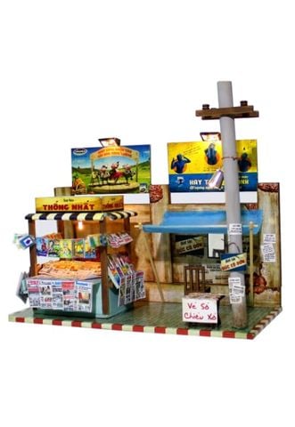 Mô Hình Sài Gòn Xưa Và Nay - Sạp Báo Sài Gòn - AD01