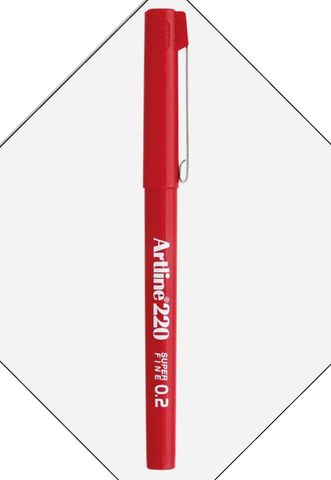 Bút Lông Kim Artline  EK-220 RD Đỏ