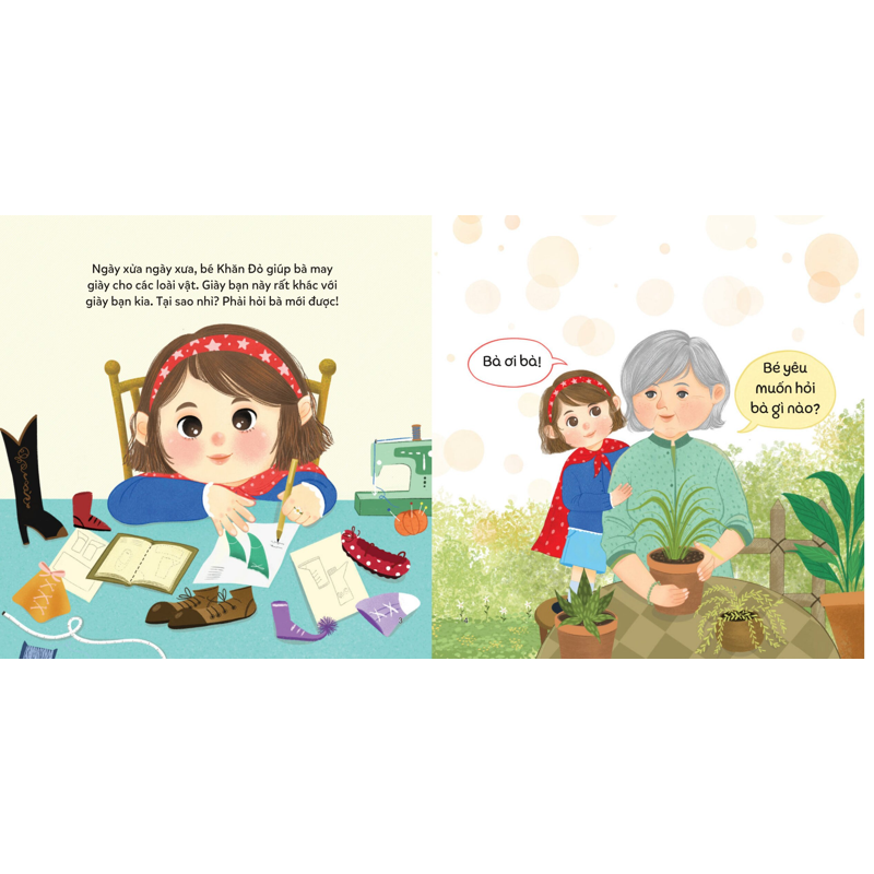 Bé Thông Minh Bé Con Ham Hỏi - Khăn Đỏ Và Chiếc Giày Ngộ Nghĩnh