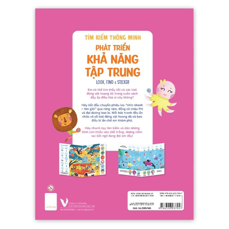 Tìm Kiếm Thông Minh Phát Triển Khả Năng Tập Trung - Động Vật Hoang Dã