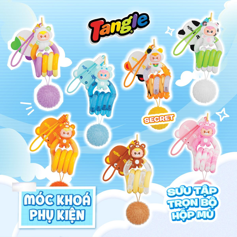 Tangle Đồ Chơi Vòng Xoắn Thư Giãn-Móc Khóa Gấu 85735