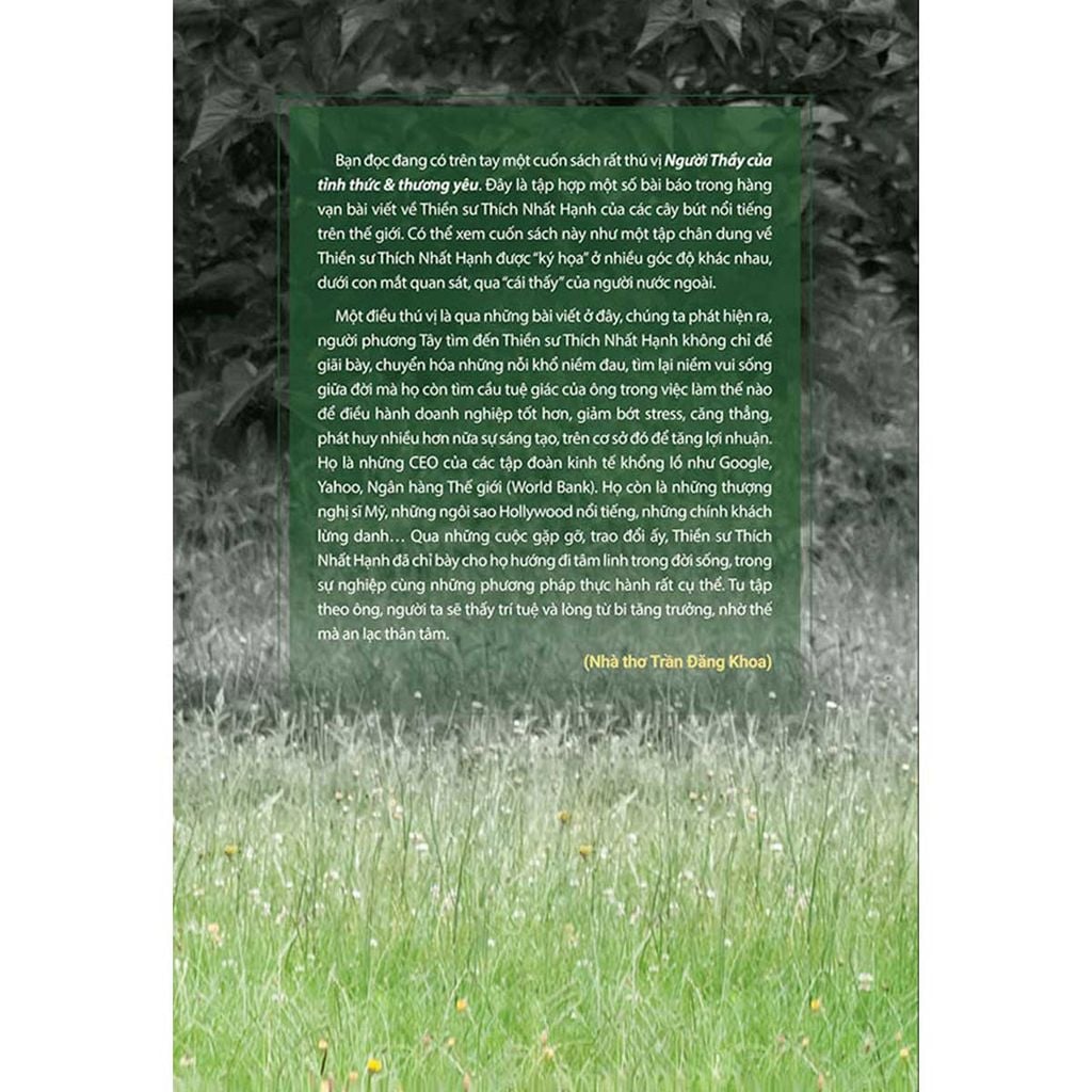 Người Thầy Của Tỉnh Thức & Thương Yêu (Bìa cứng)