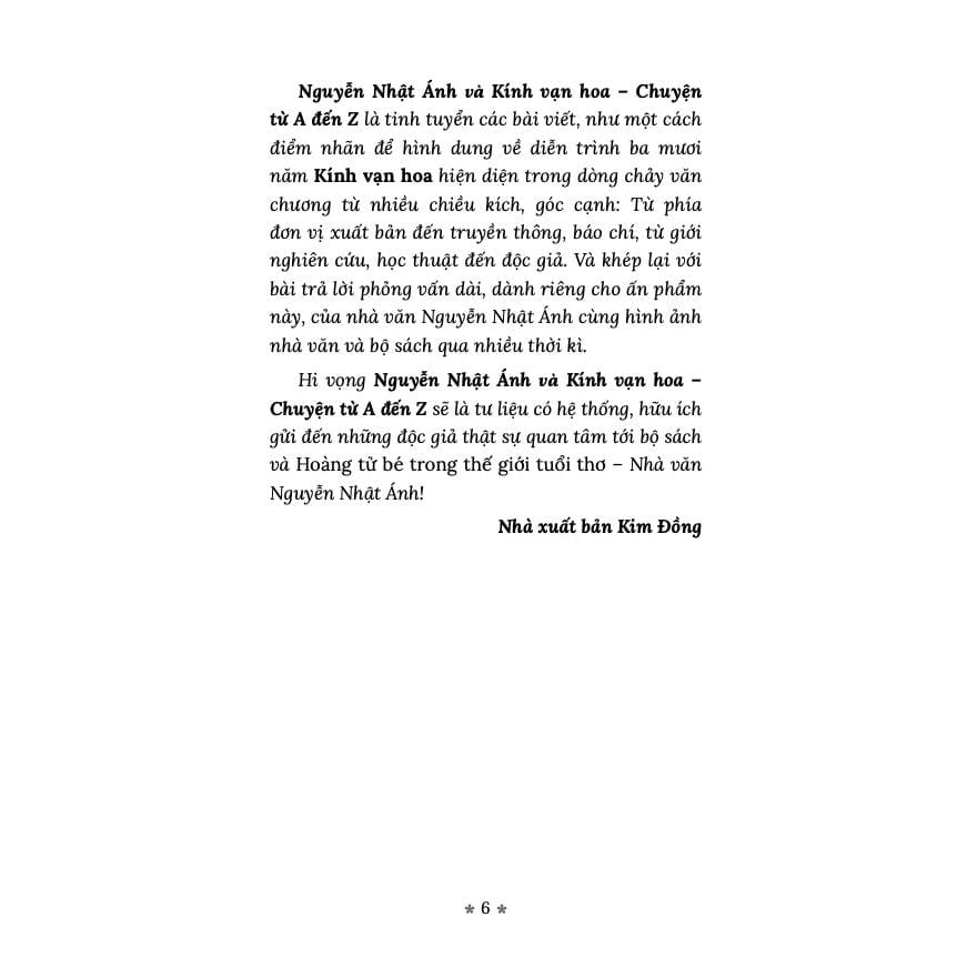 Nguyễn Nhật Ánh Và Kính Vạn Hoa - Chuyện Từ A Đến Z