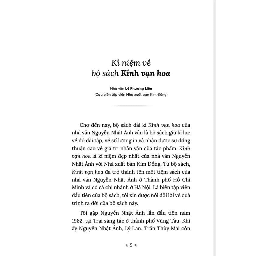 Nguyễn Nhật Ánh Và Kính Vạn Hoa - Chuyện Từ A Đến Z