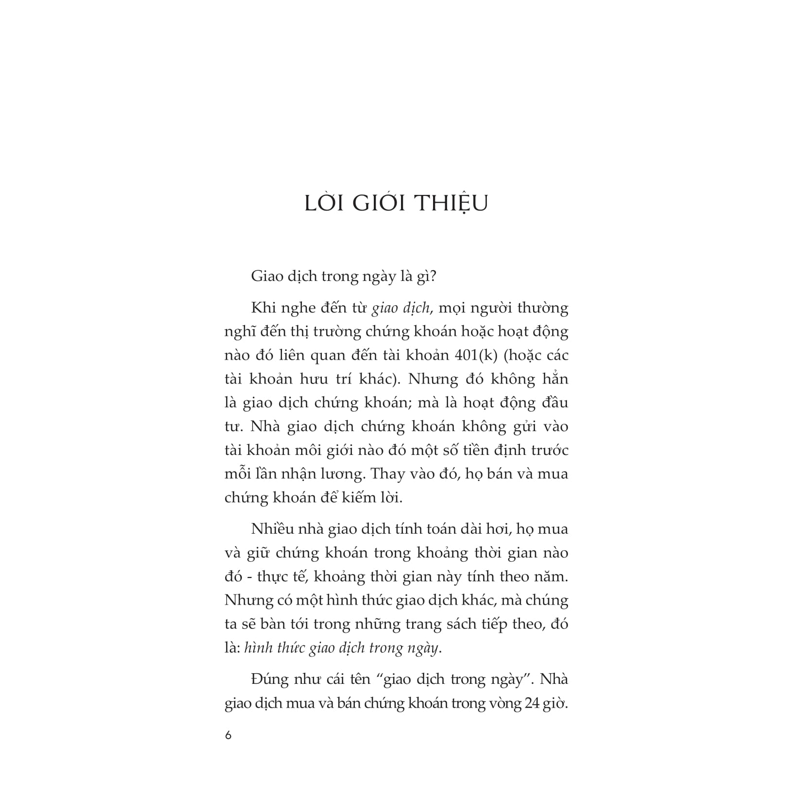 Nguyên Tắc Giao Dịch Trong Ngày