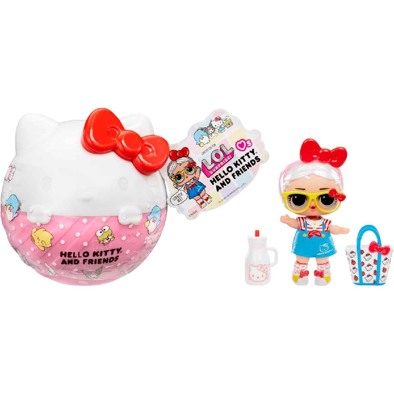 LOL Surprise Banh Búp Bê Mèo Hello Kitty Và Các Bạn 523840-EUC (Giao Mẫu Ngẫu Nhiên)